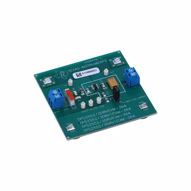 TPS2552DBV1EVM-364 Texas Instruments  Cartes et kits d'évaluation et de démonstration